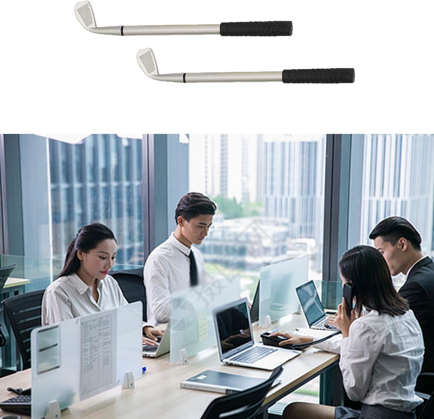 12pcs Mini Golf Club Pens with Black Gel Ink