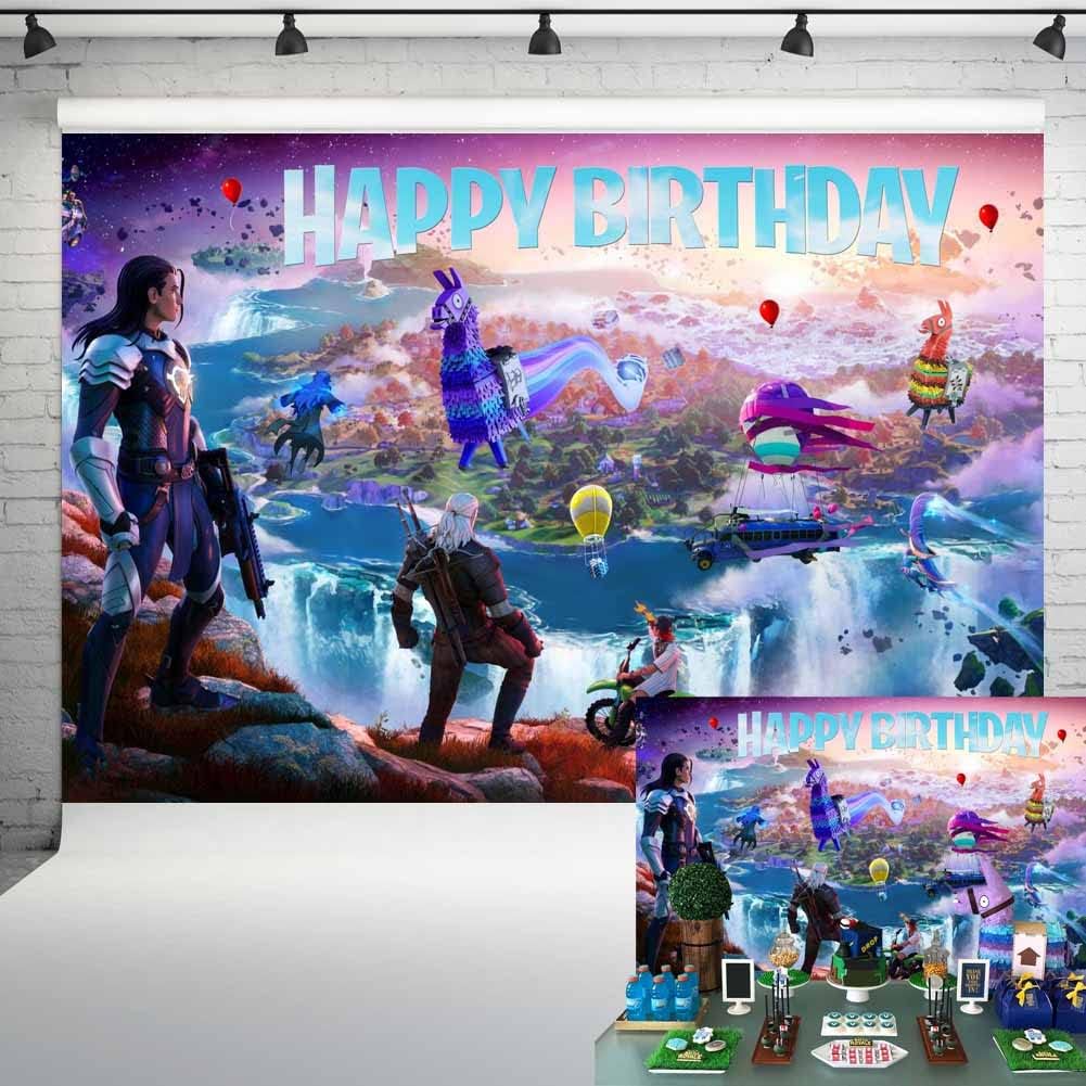 Battle Royale Backdrop for Boys Birthday Party