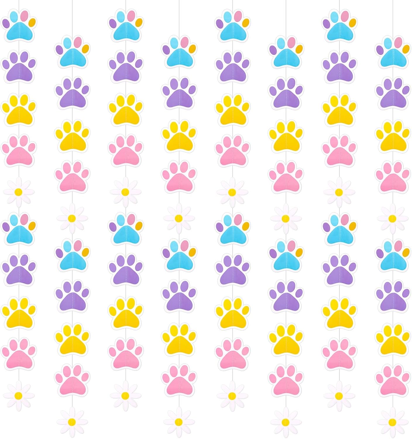 8-Pack Blue Dog Birthday Decorations for Parties