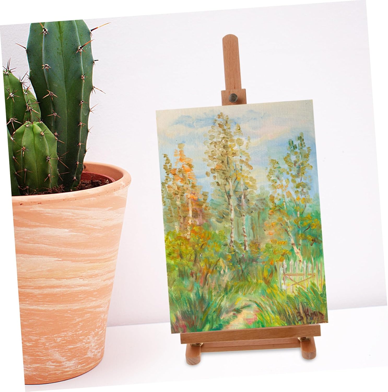Compact Indoor Painting Easel Stand for Sketching and Display