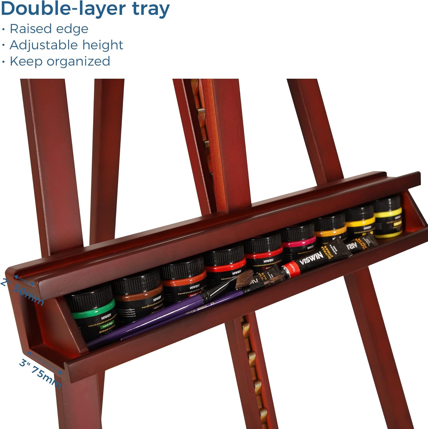VISWIN Adjustable Inclinable A-Frame Easel Stand for Painting and Display