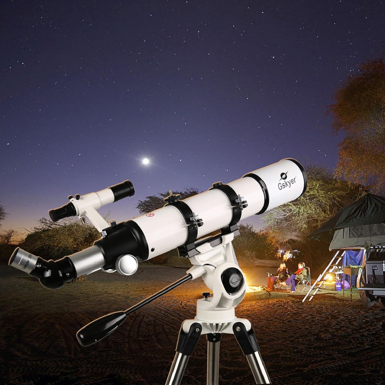 Gskyer 600x90mm AZ Refractor Telescope for Adults Astronomy
