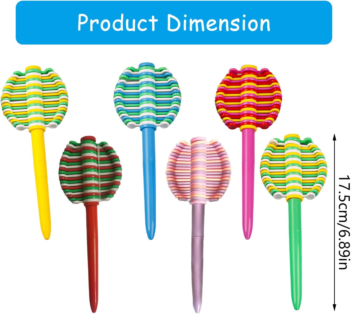 6PCS Decompression Spinner Ballpoint Pen for Stress Relief and Fun Gifts