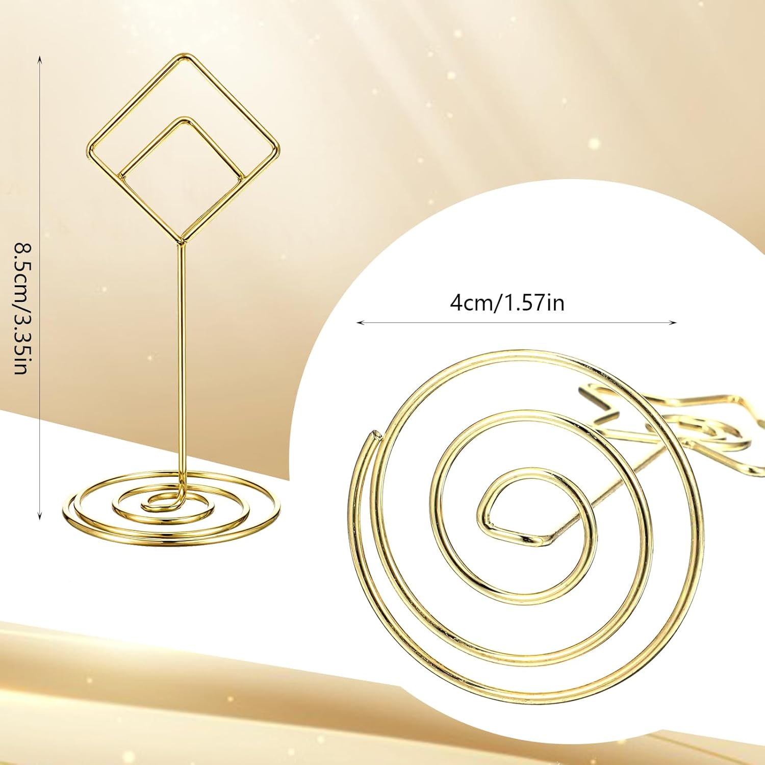 40pcs Table Number Holders with Gold Finish for Weddings and Parties
