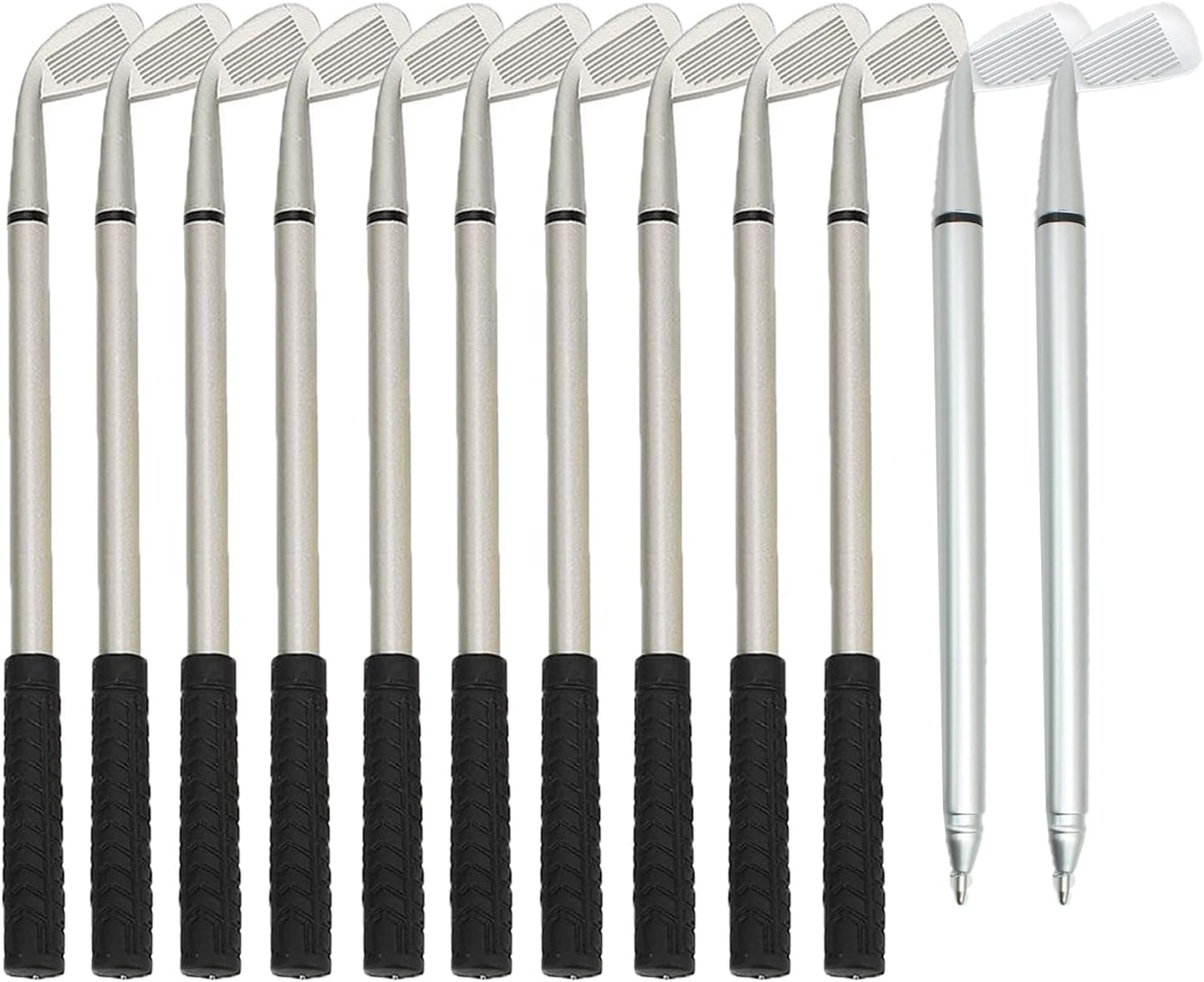 12pcs Mini Golf Club Pens with Black Gel Ink