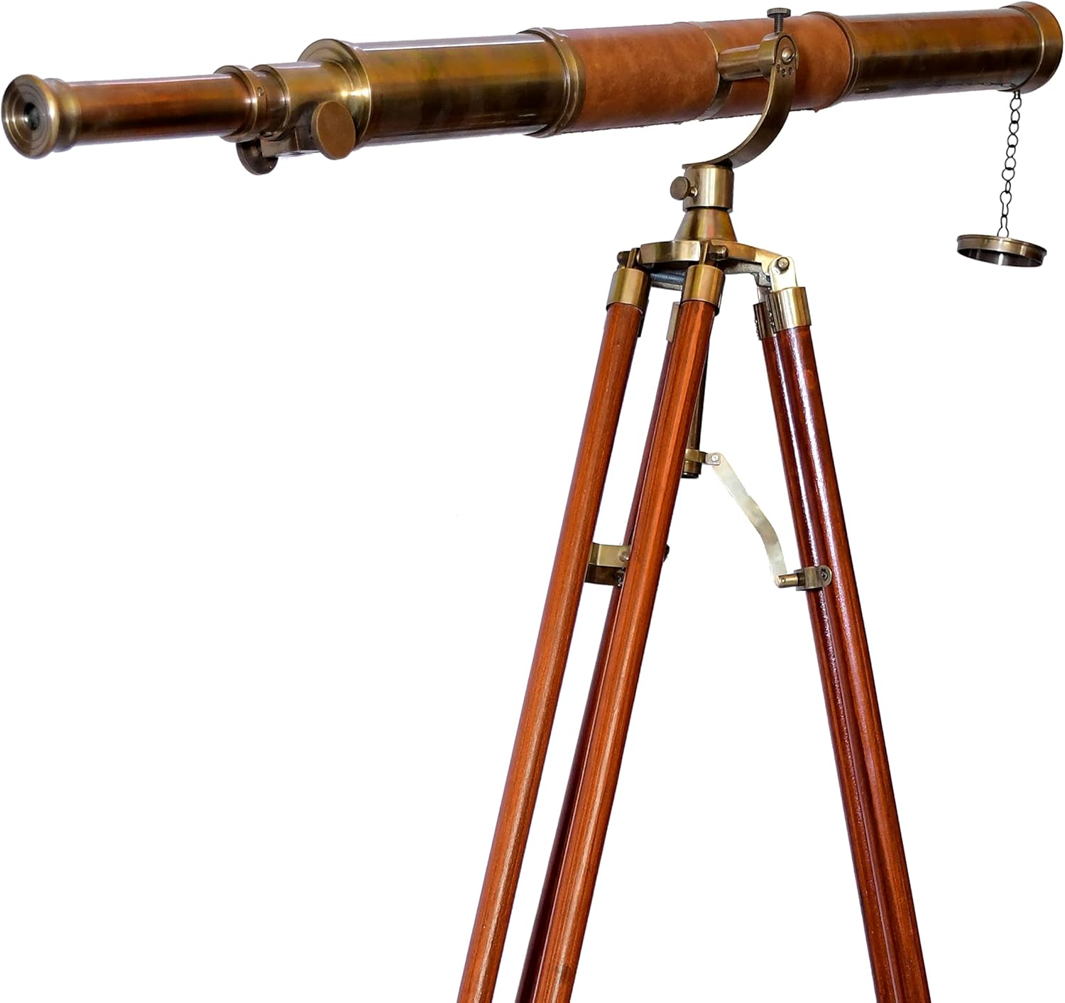 US Navy Griffith Antique Tripod Telescope Single Barrel