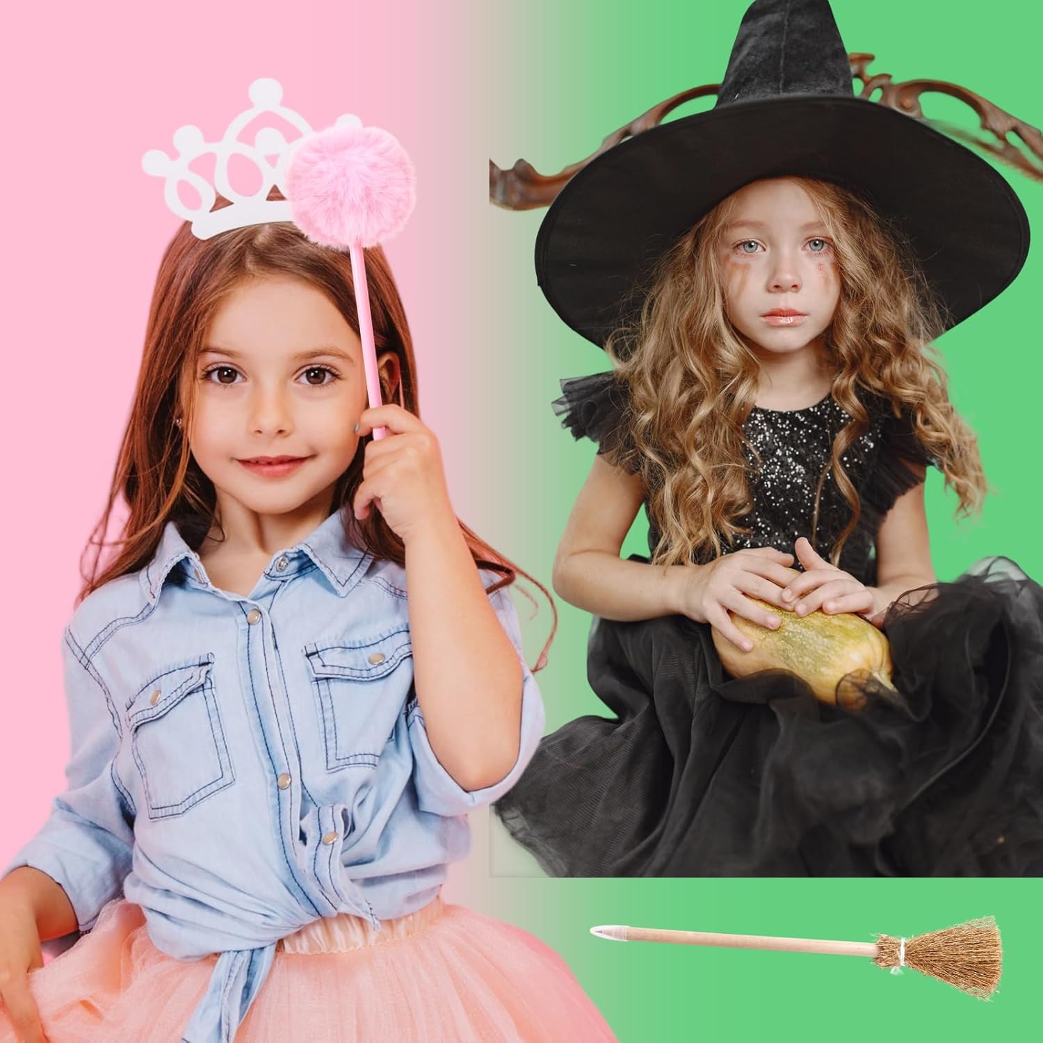 24 Pack Wicked Party Broom Pens for Halloween