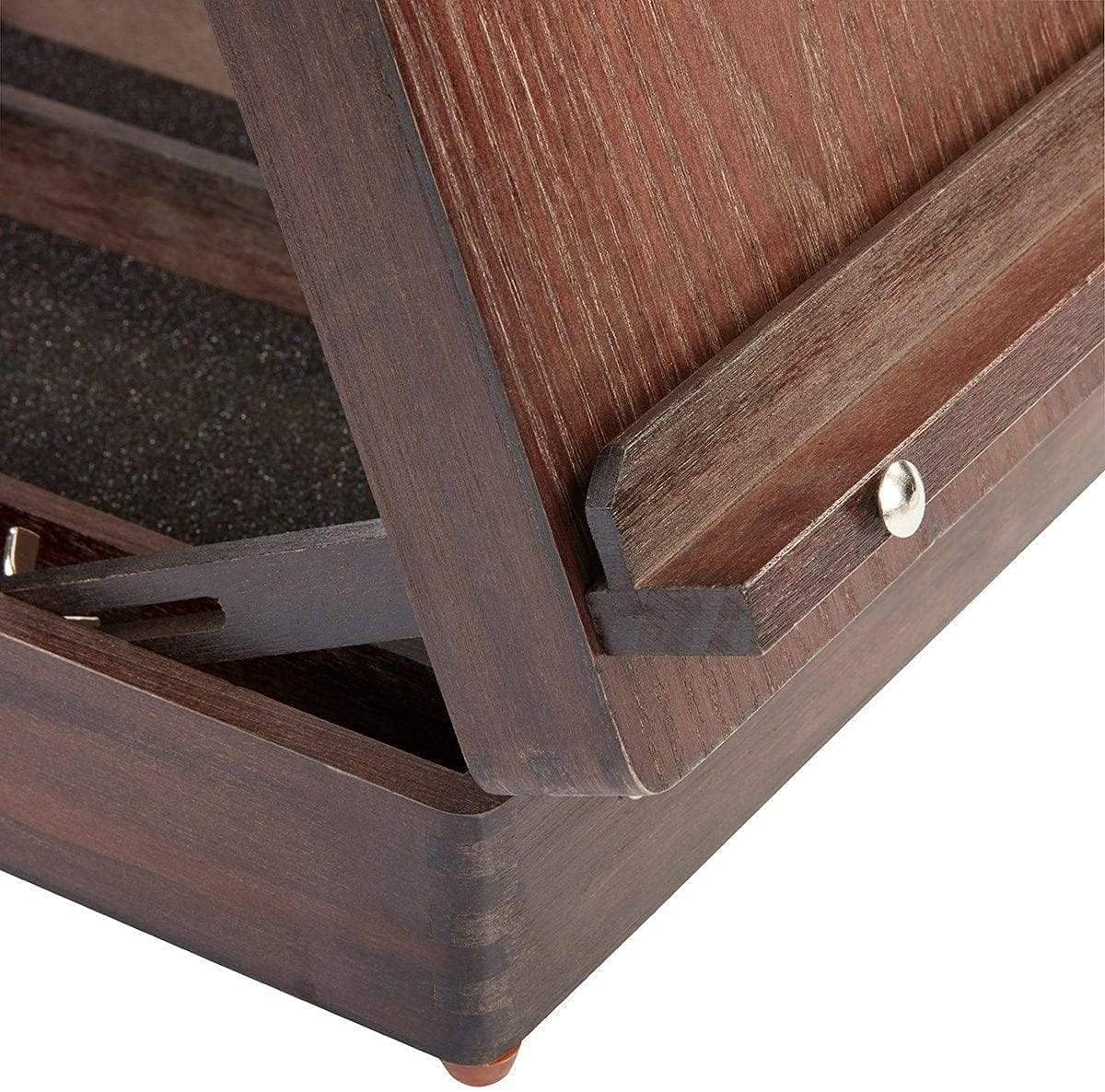 KINGART Adjustable Wood Table Sketchbox Easel