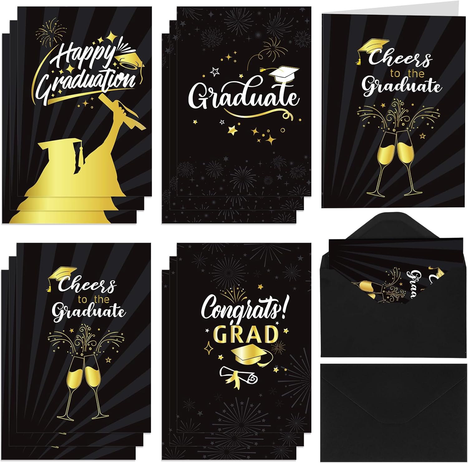 120 Pack Graduation Cards with Envelopes 2025