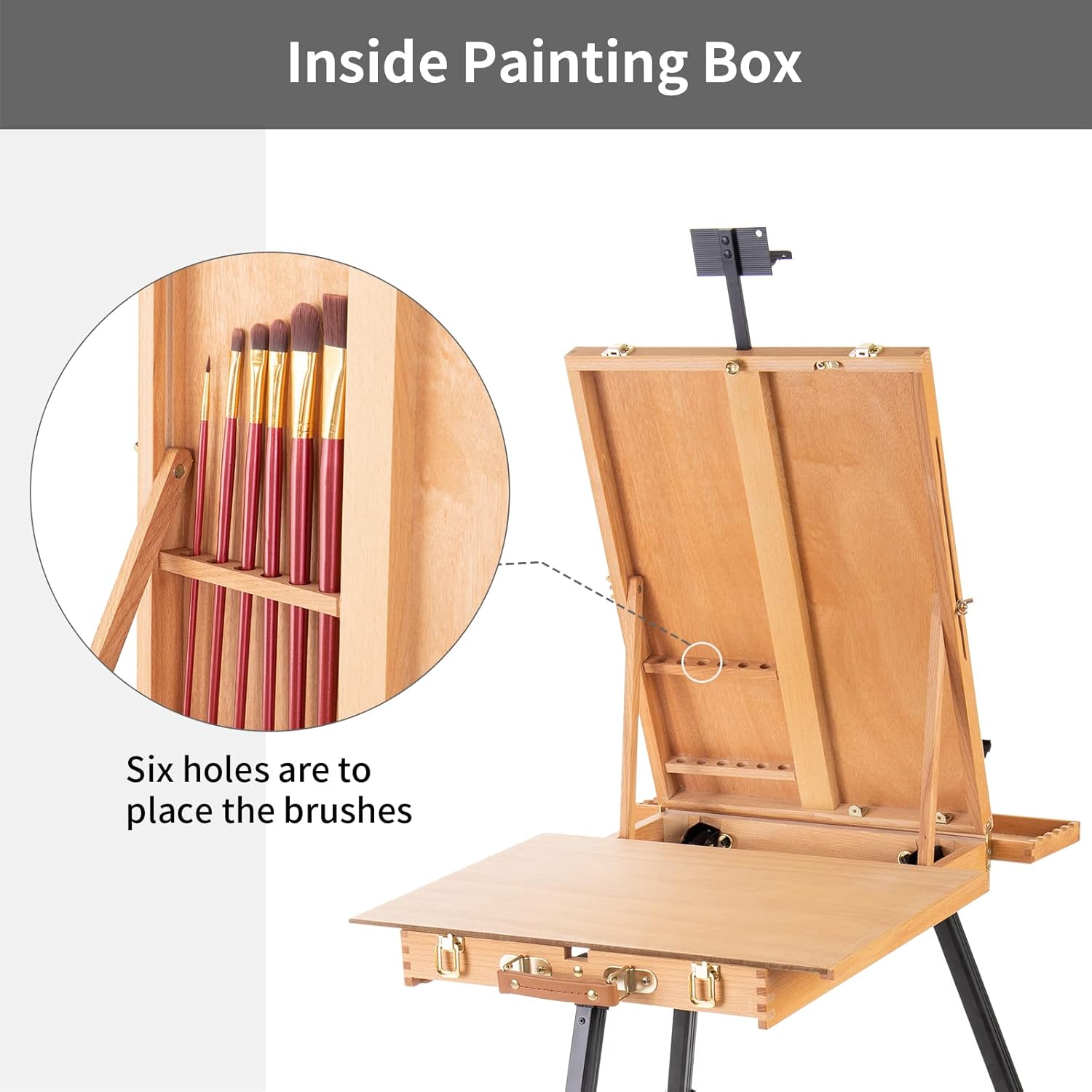 Falling in Art Large French Style Easel - Portable Sketchbox with Drawer