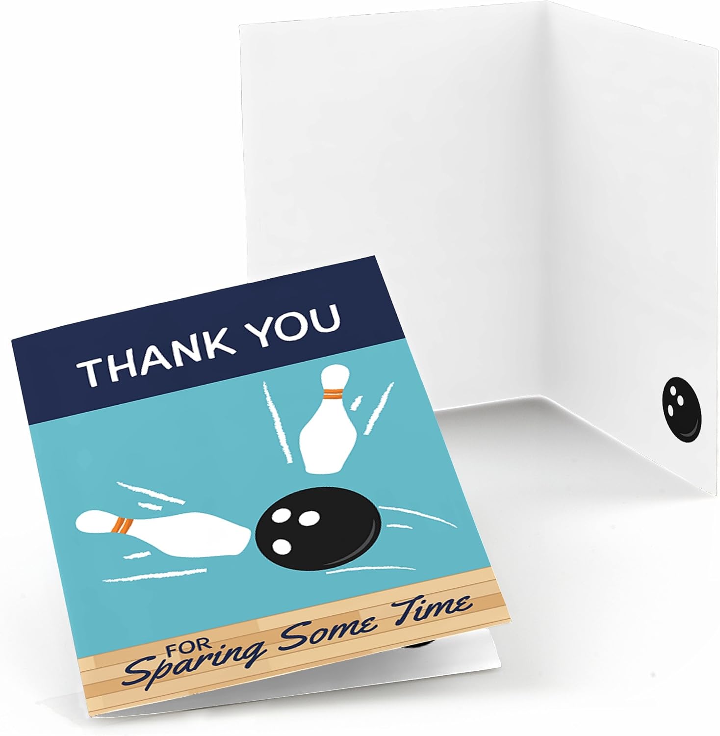 Big Dot of Happiness Bowling Thank You Cards 8 Count