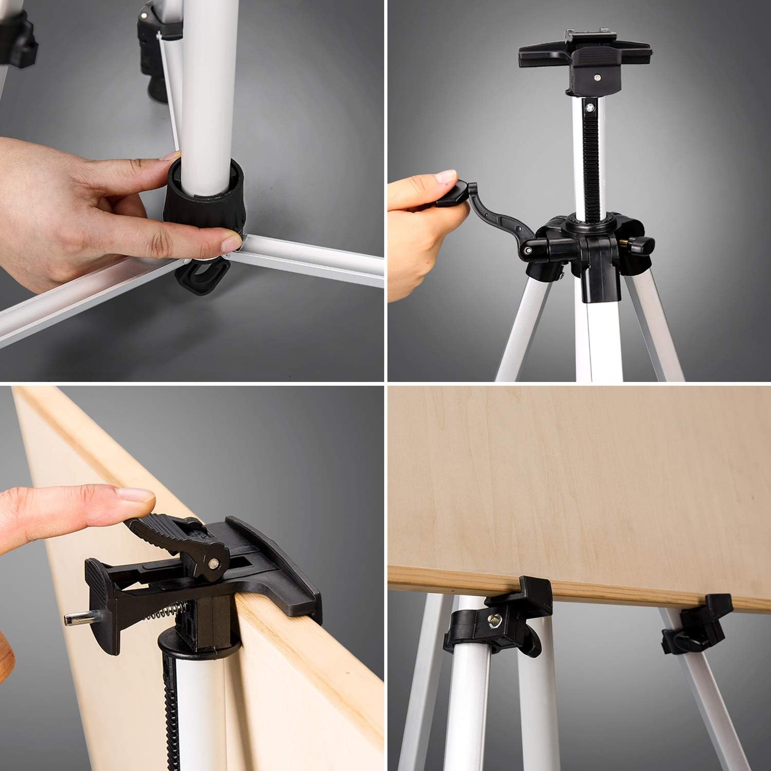 Adjustable Aluminum Alloy Retractable Easel for Art and Display