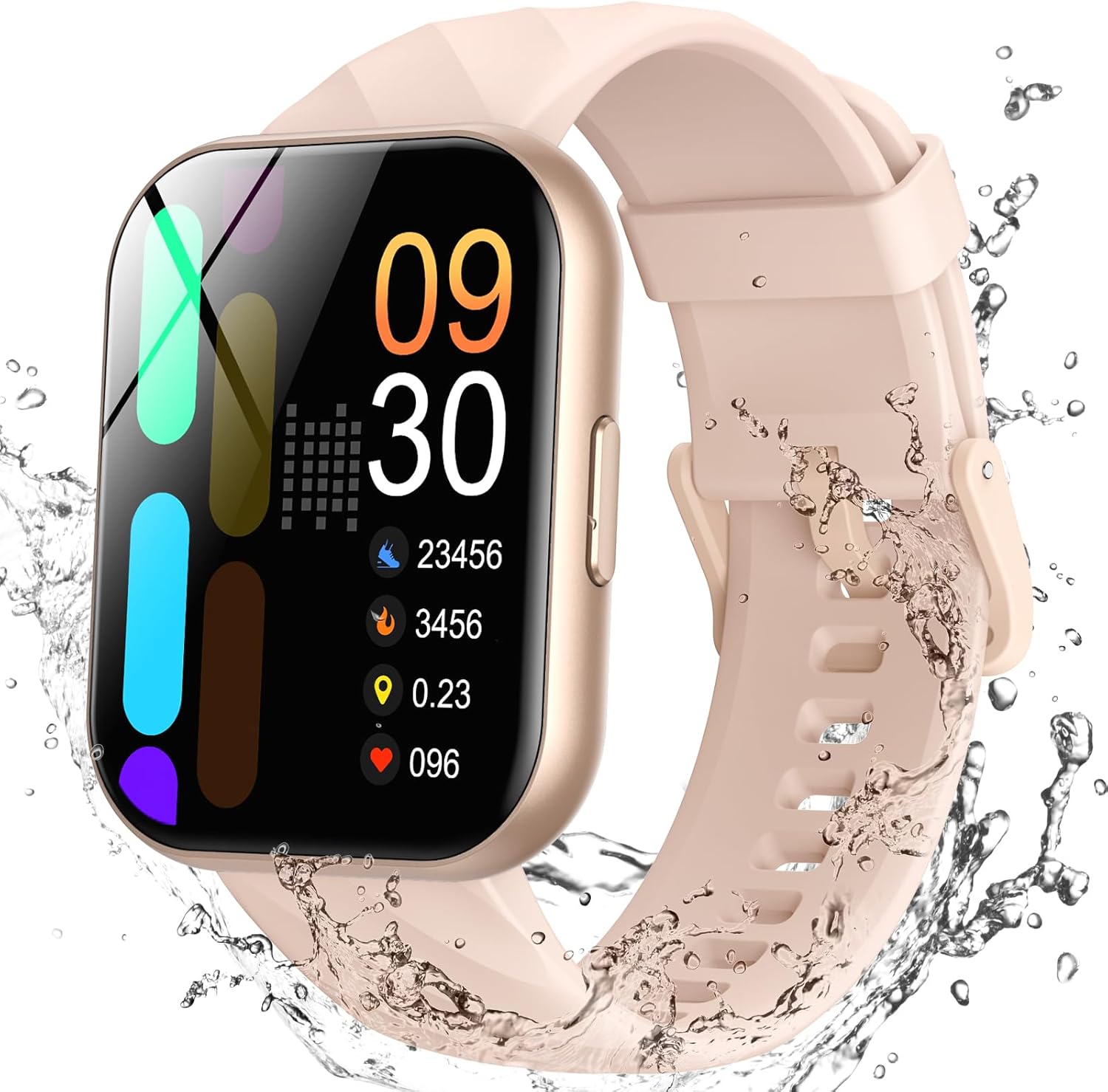 Parsonver Smart Watch Rose Gold 5ATM Waterproof