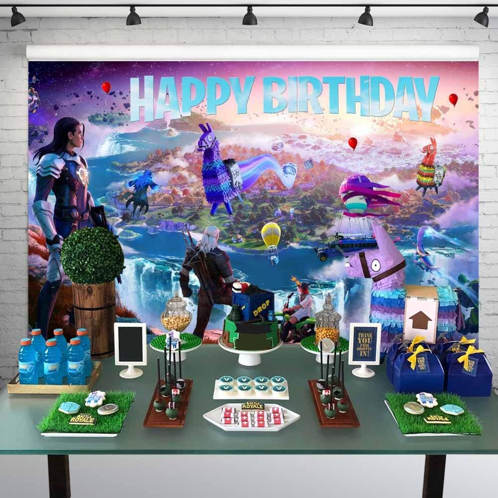 Battle Royale Backdrop for Boys Birthday Party