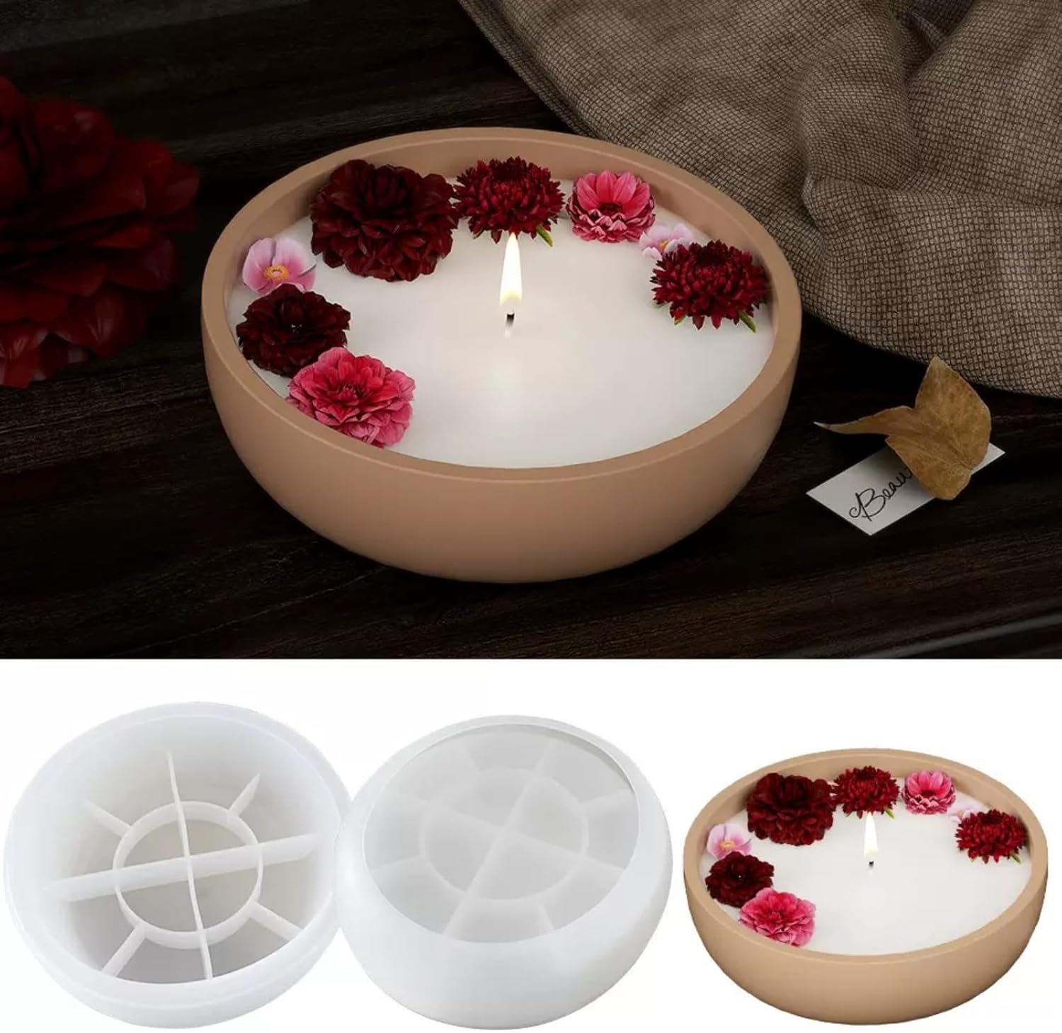 Large 82in Round Silicone Mold for Candle Making and Crafts