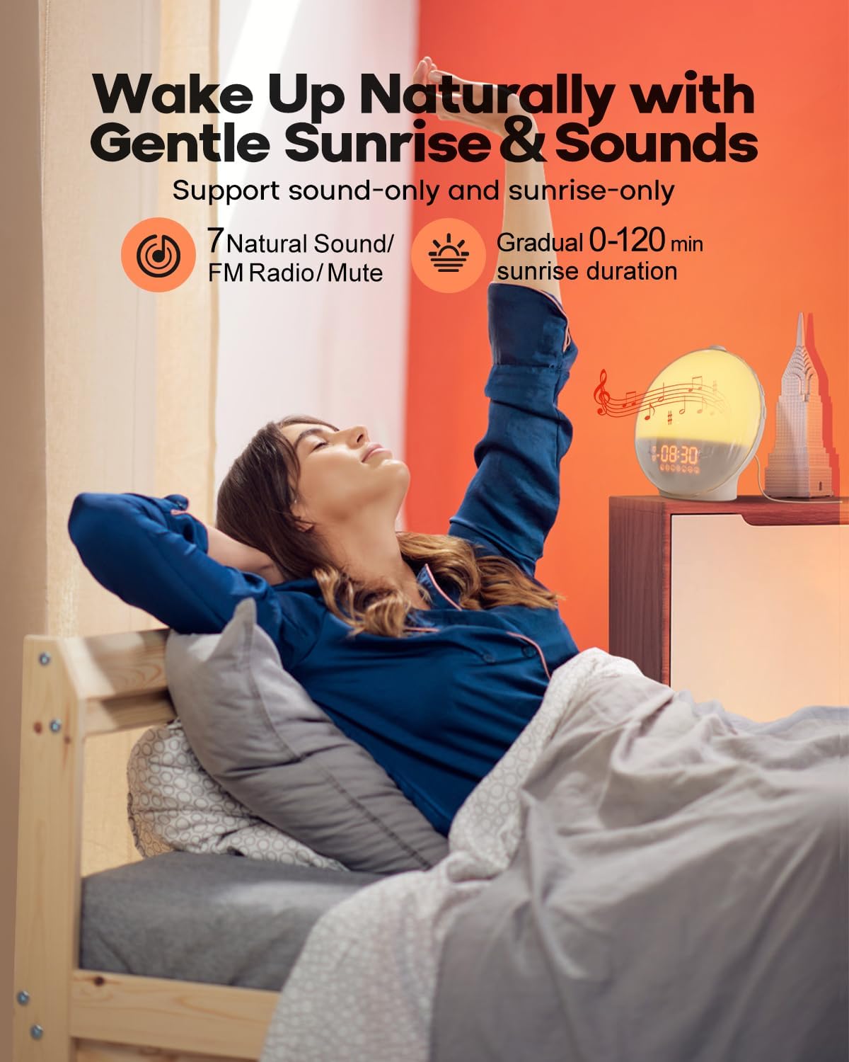 Dekala Sunrise Alarm Clock with App Control