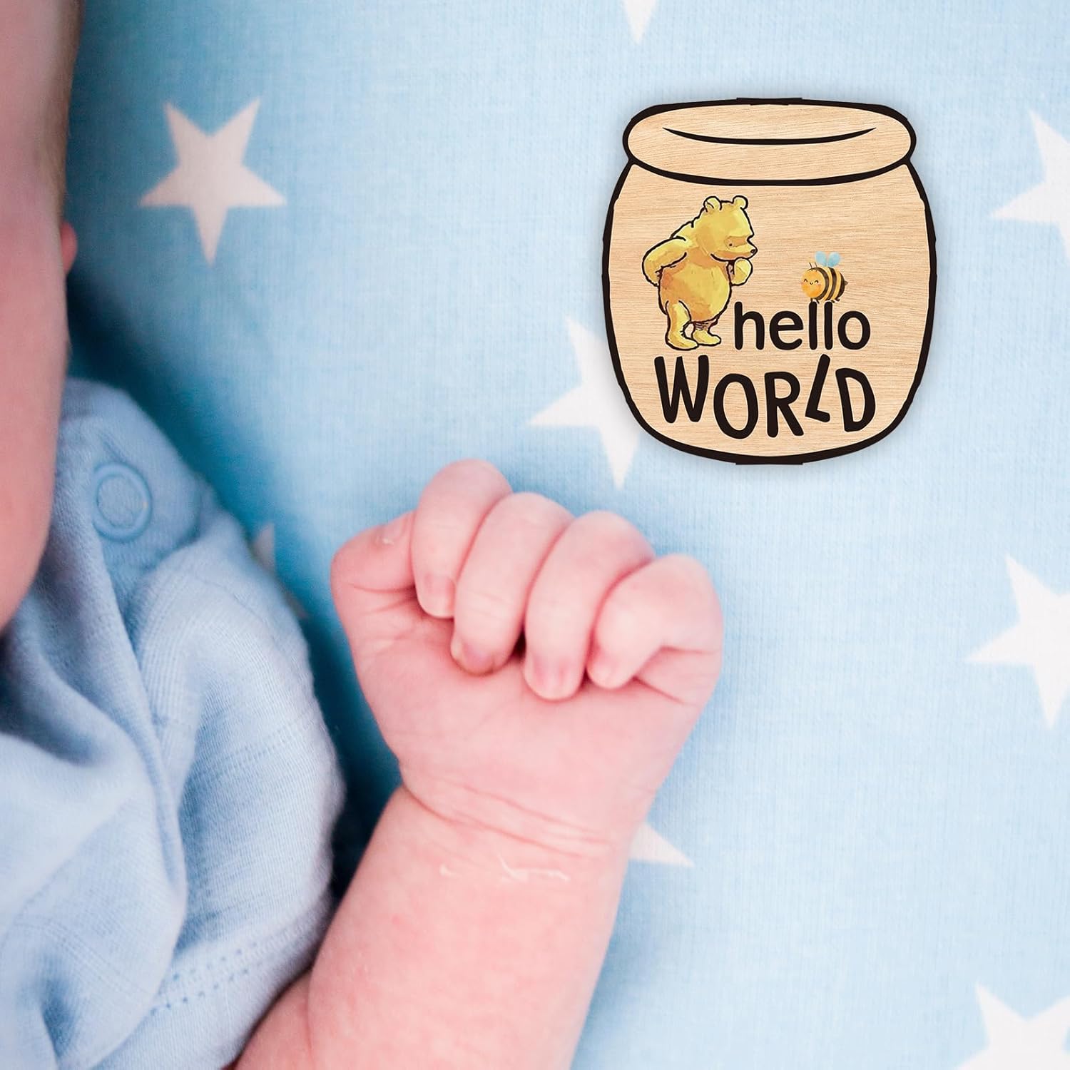 PAMBO Baby Bear Month Milestone Circles with Name Signs