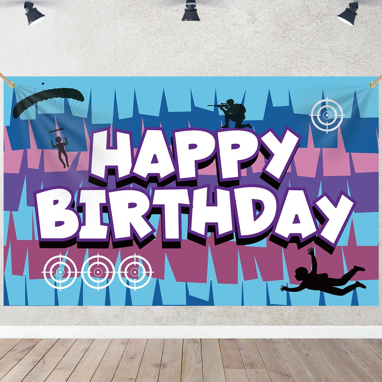 Video Game Birthday Backdrop Decorations 708x433 Inch