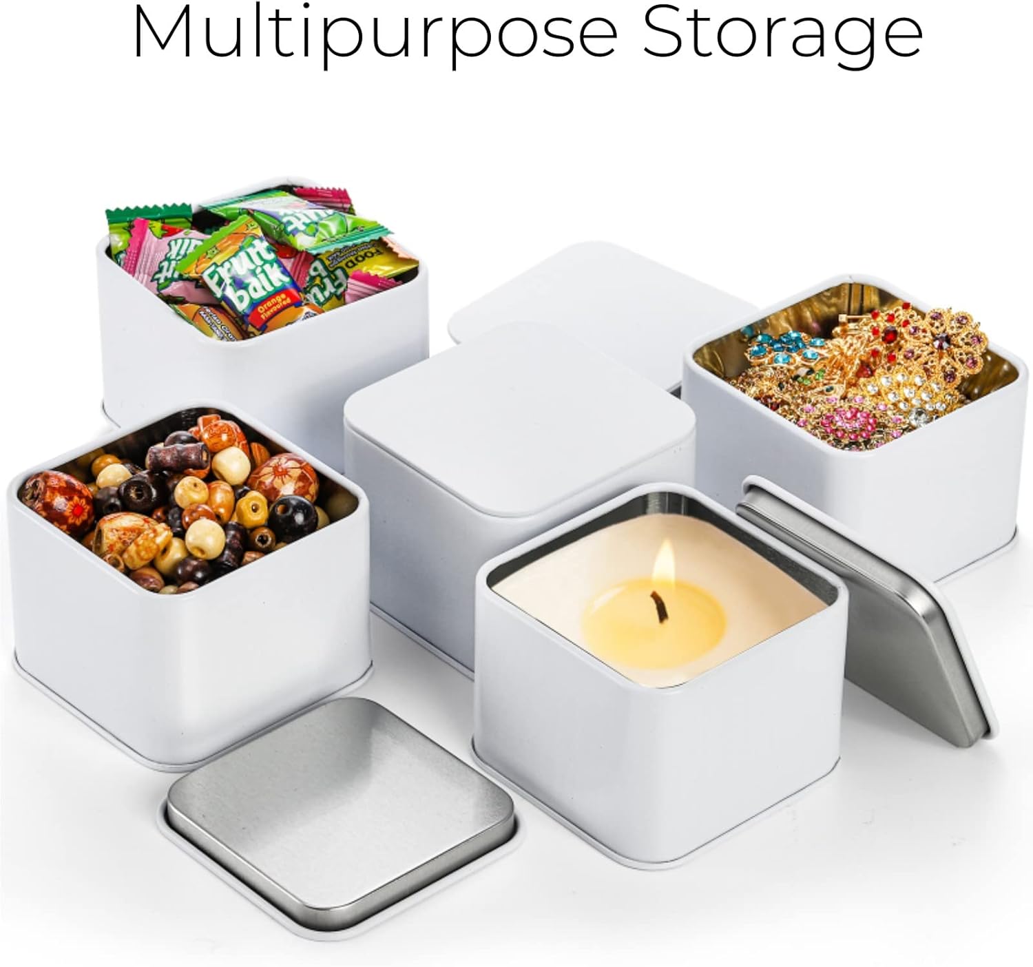 AVLA 24-Pack Candle Tins with Lids for DIY Projects
