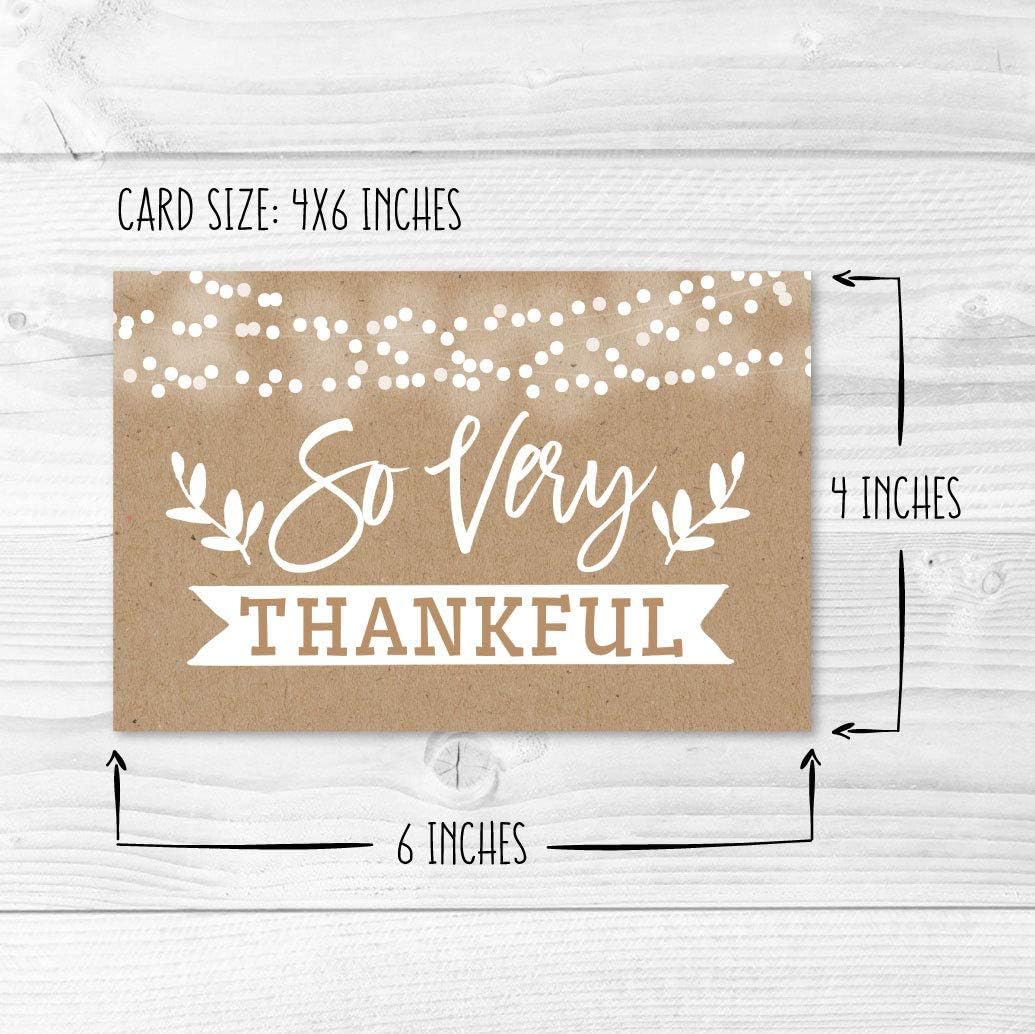 Hadley Designs 24 Rustic Kraft Greeting Cards