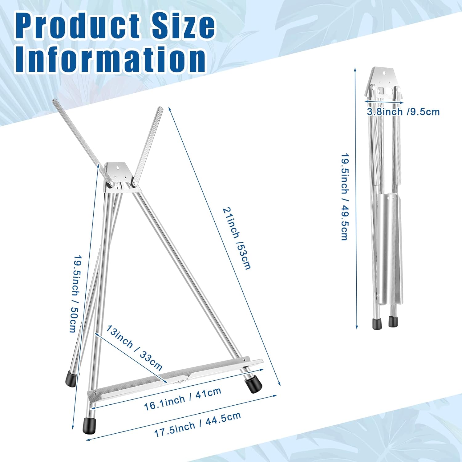 Xinnun 12 Pcs Adjustable Aluminum Easel Stand for Canvas Painting Display
