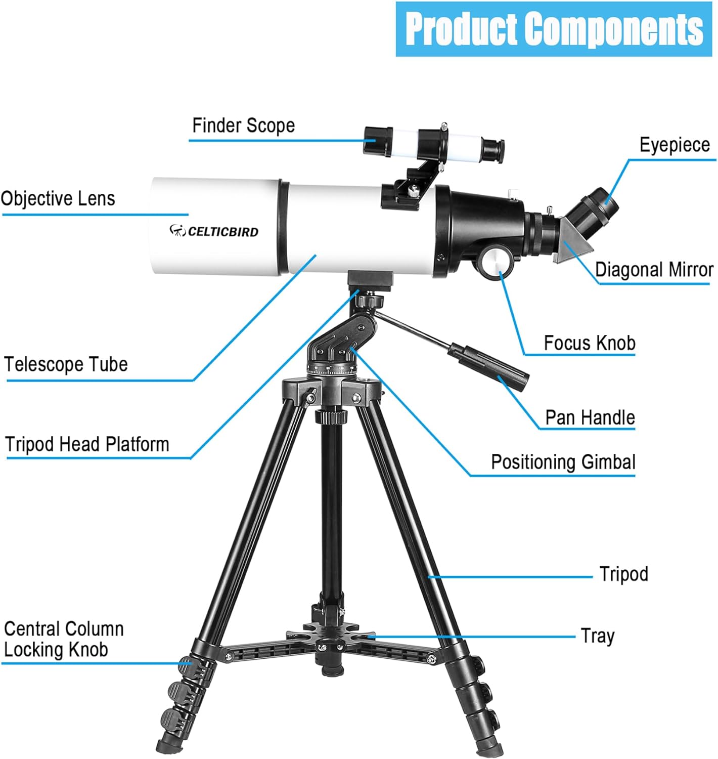 CELTICBIRD High Powered Astronomy Telescope