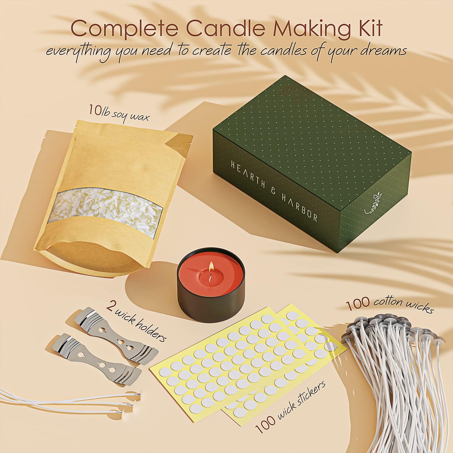 Hearth Harbor Soy Candle Wax Kit 10 lb Bag