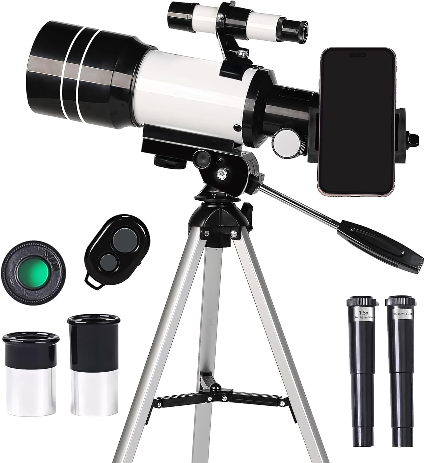 Kids Beginner Telescope with 70mm Aperture and 300mm Focal Length
