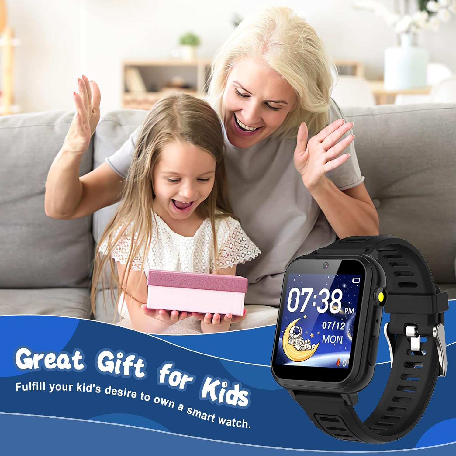 Sedzofan Kids Smart Watch with 24 Puzzle Games