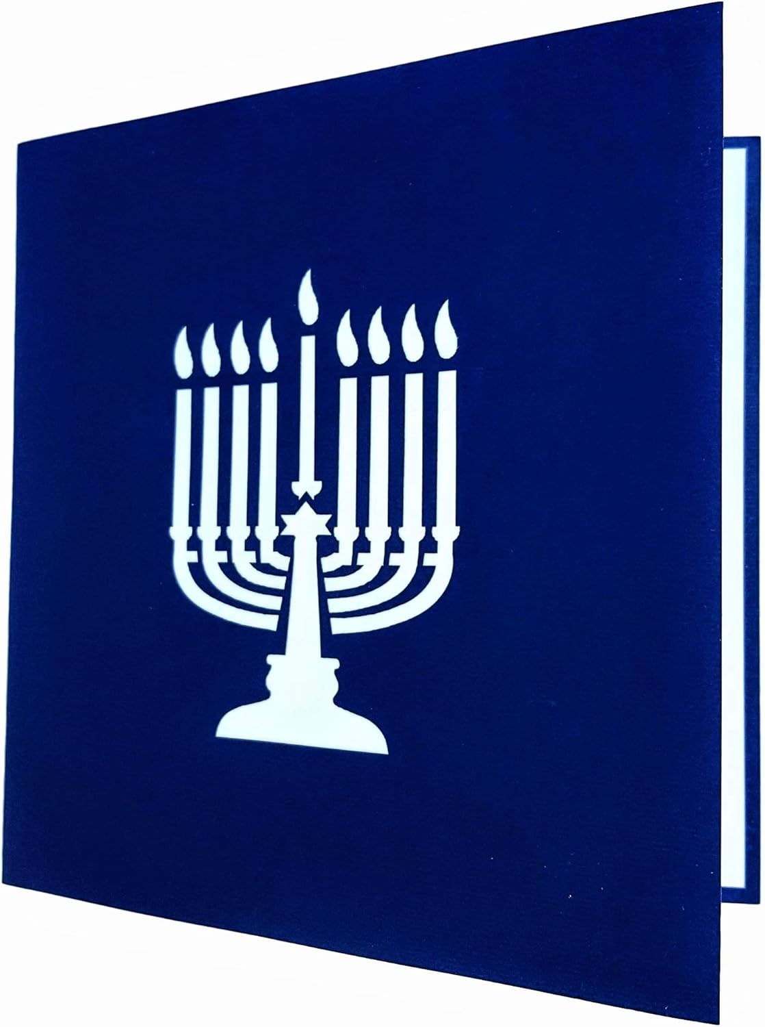 Hanukkah Menorah 3D Pop Up Card with Envelope