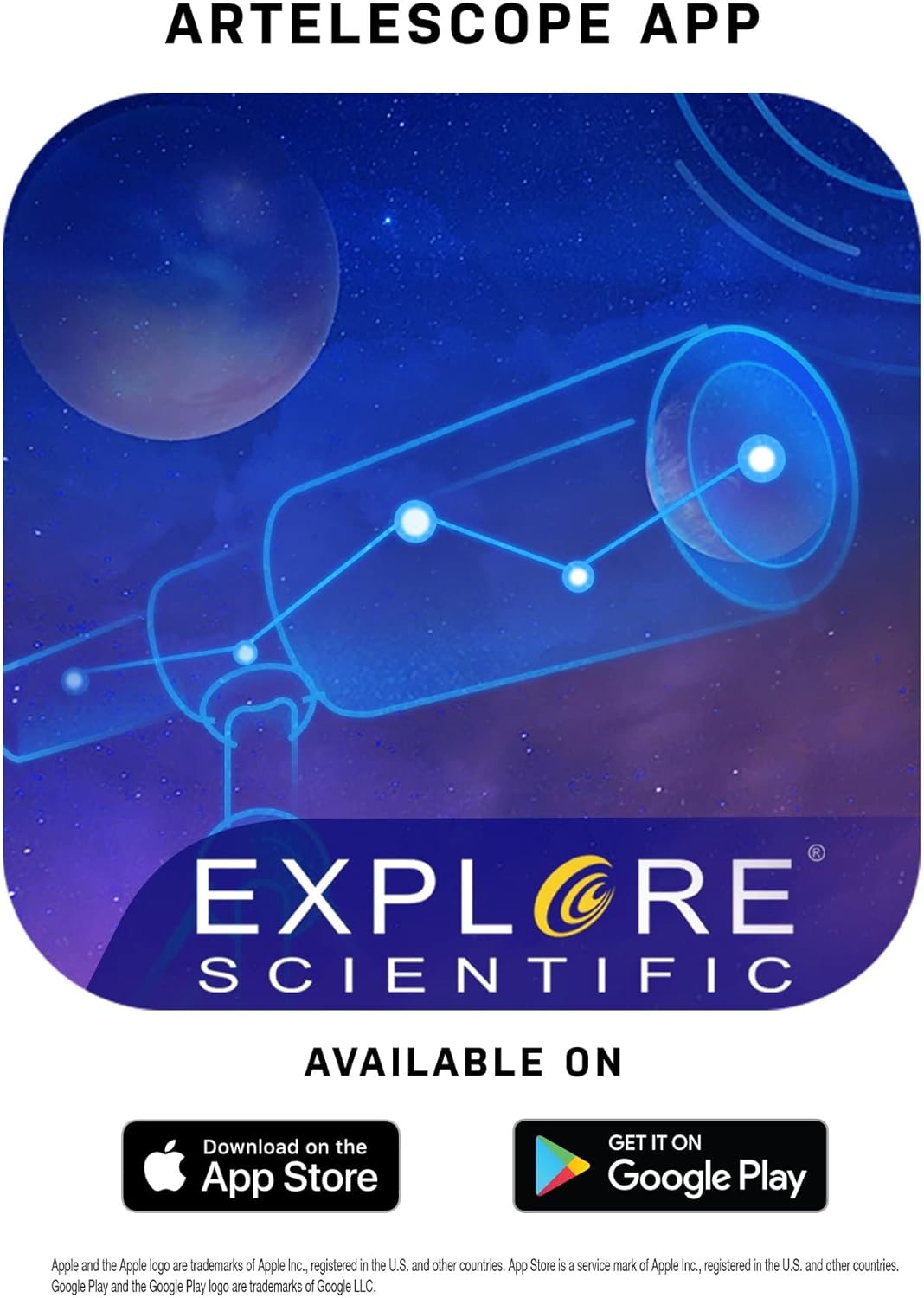 National Geographic 70mm Refractor Telescope with Astronomy App and Adjustable Tripod
