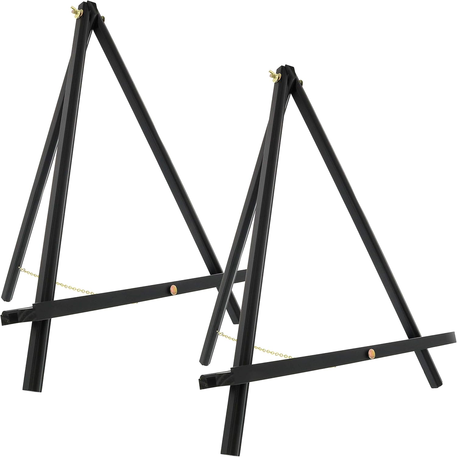 US Art Supply 20 inch Black Wood Easel 2 Pack