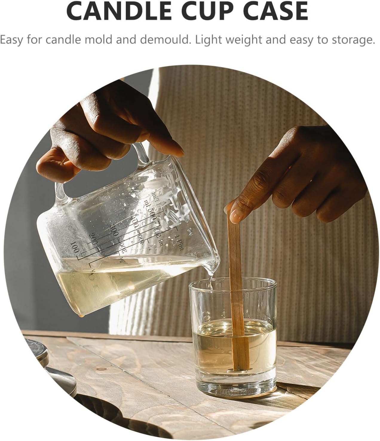 TEHAUX 100pcs Aluminum Tea Light Cups with Candle Wicks