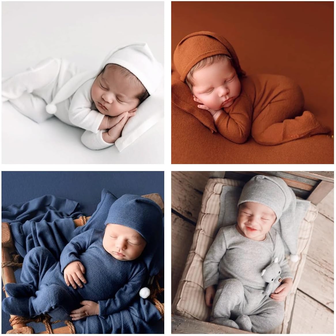 Vomdrok Newborn Boy Girl Photography Outfit Set