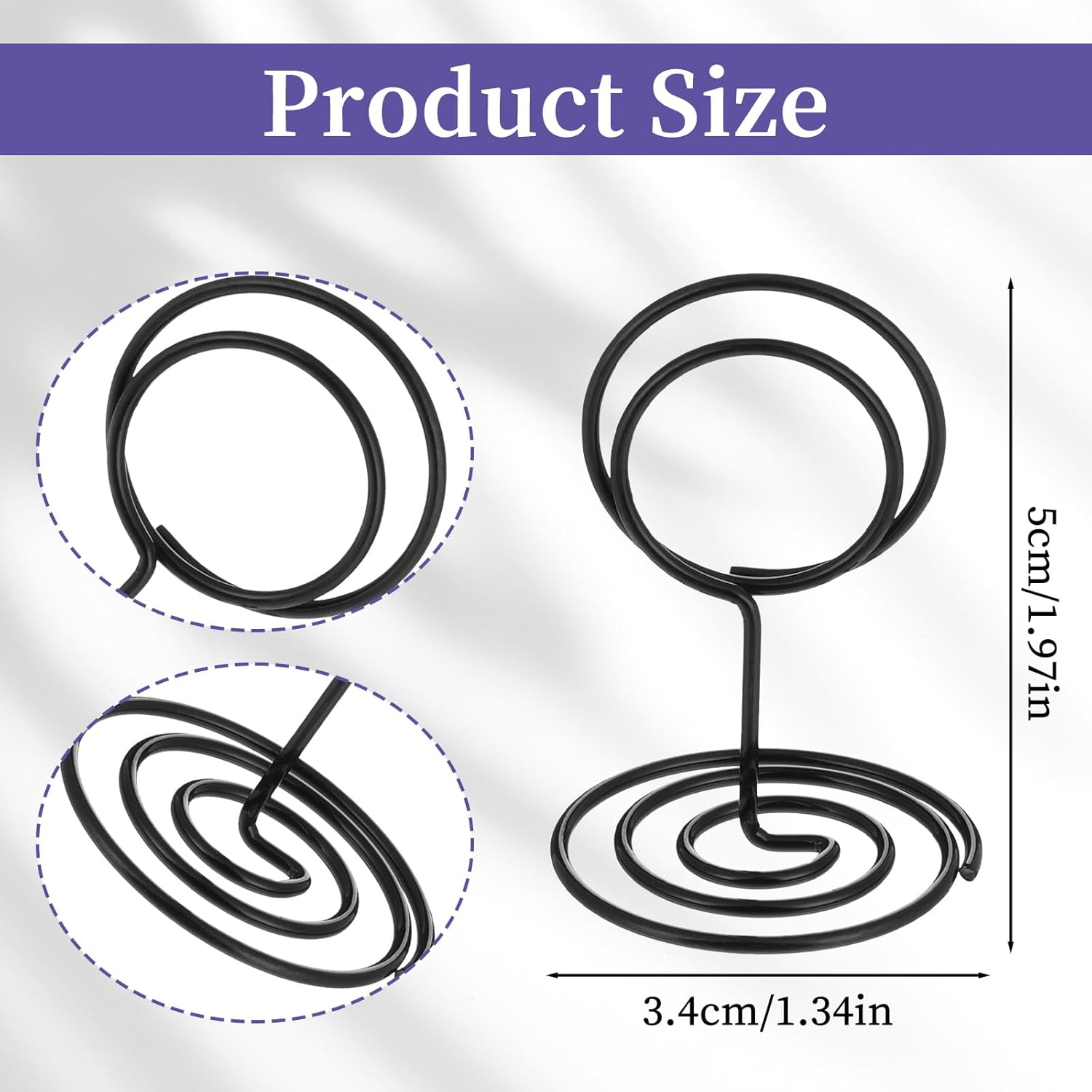 24 Pcs Tall Table Sign Holder for Events