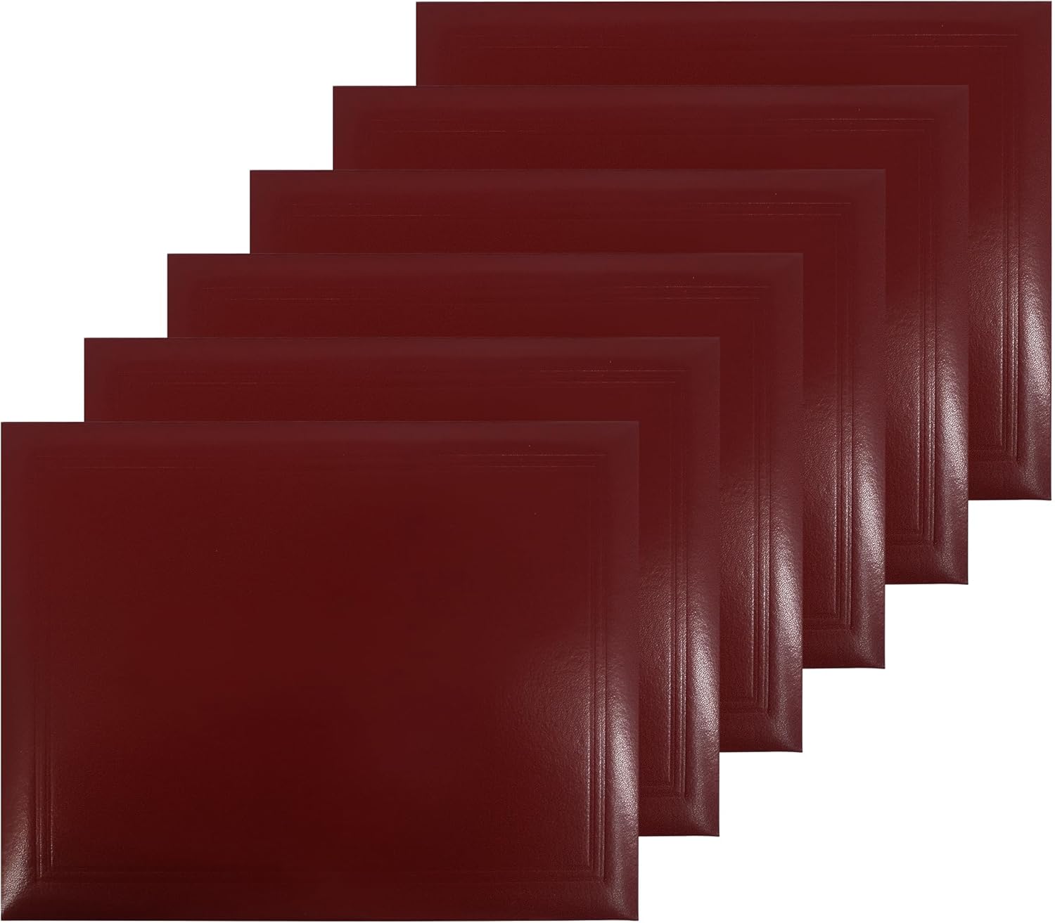 Graduation Mall 85x11 Smooth Padded Diploma Cover 6 Packs
