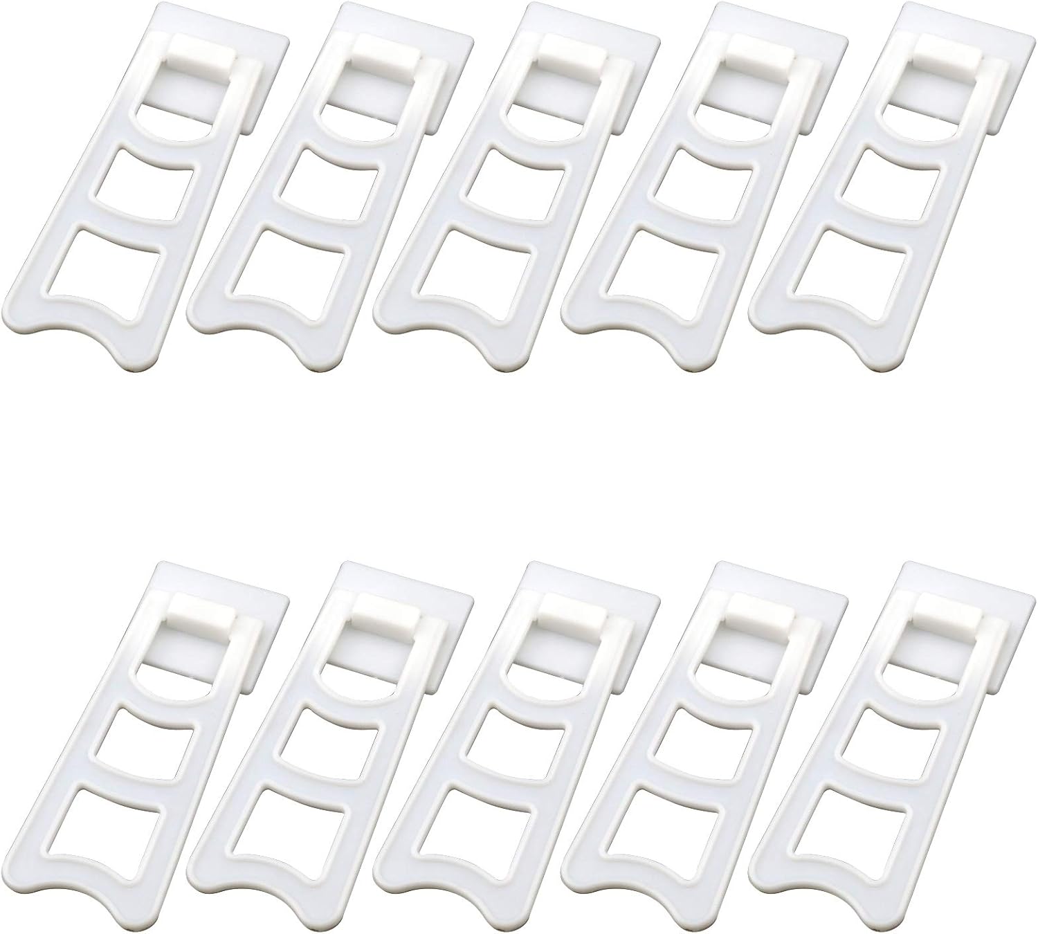 T Tulead White Plastic Easel Back Stand Pack of 10 with Screws