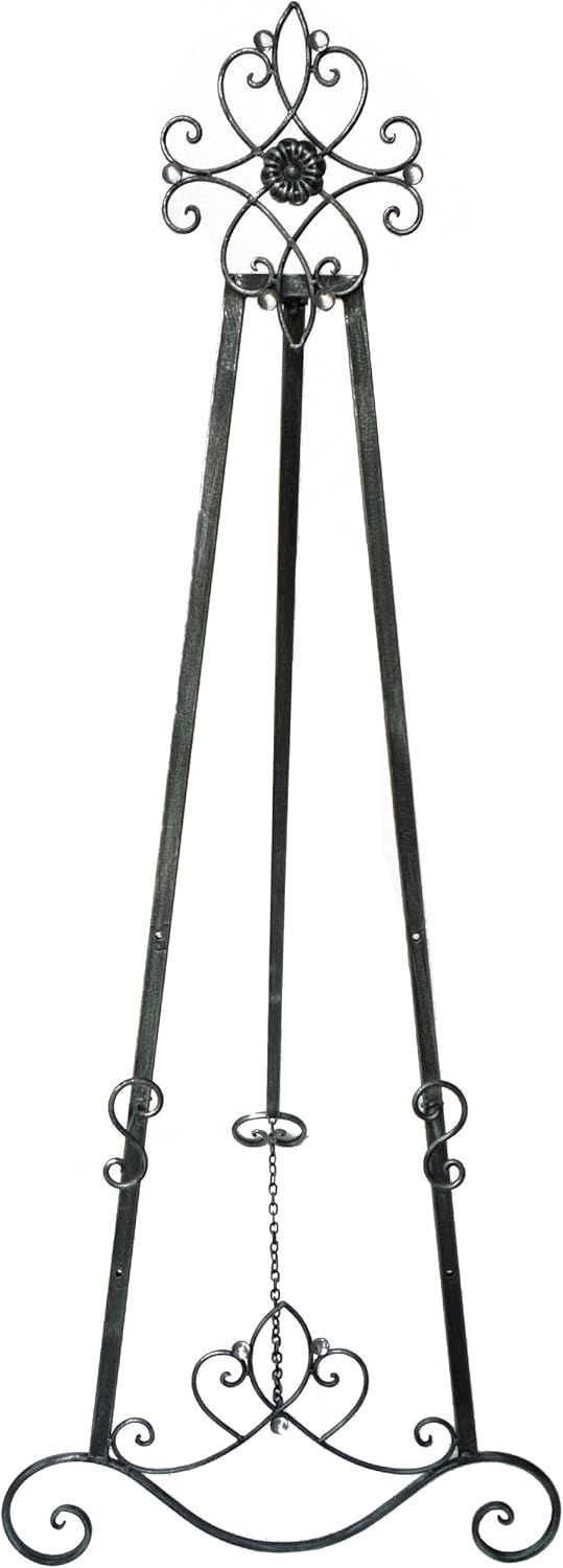Designstyles Decorative Metal Easel Stand 61 Tall Pewter Finish