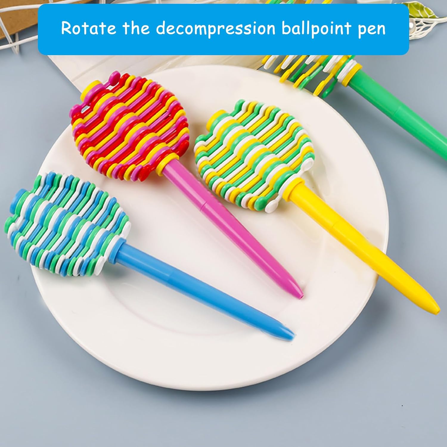 6PCS Decompression Spinner Ballpoint Pen for Stress Relief and Fun Gifts