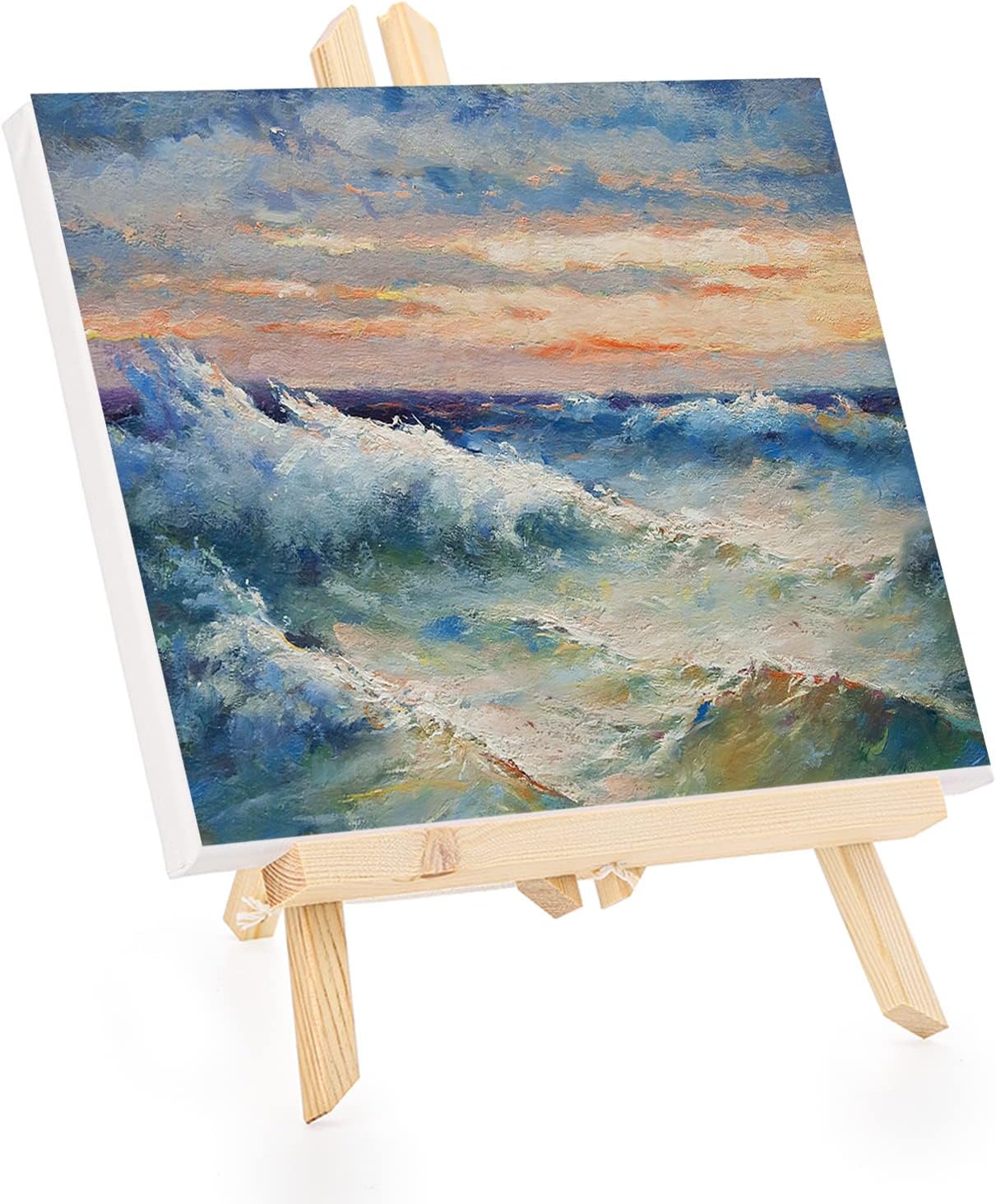 Tosnail 6 Pack 8x10 Inch Canvas and Easel Set