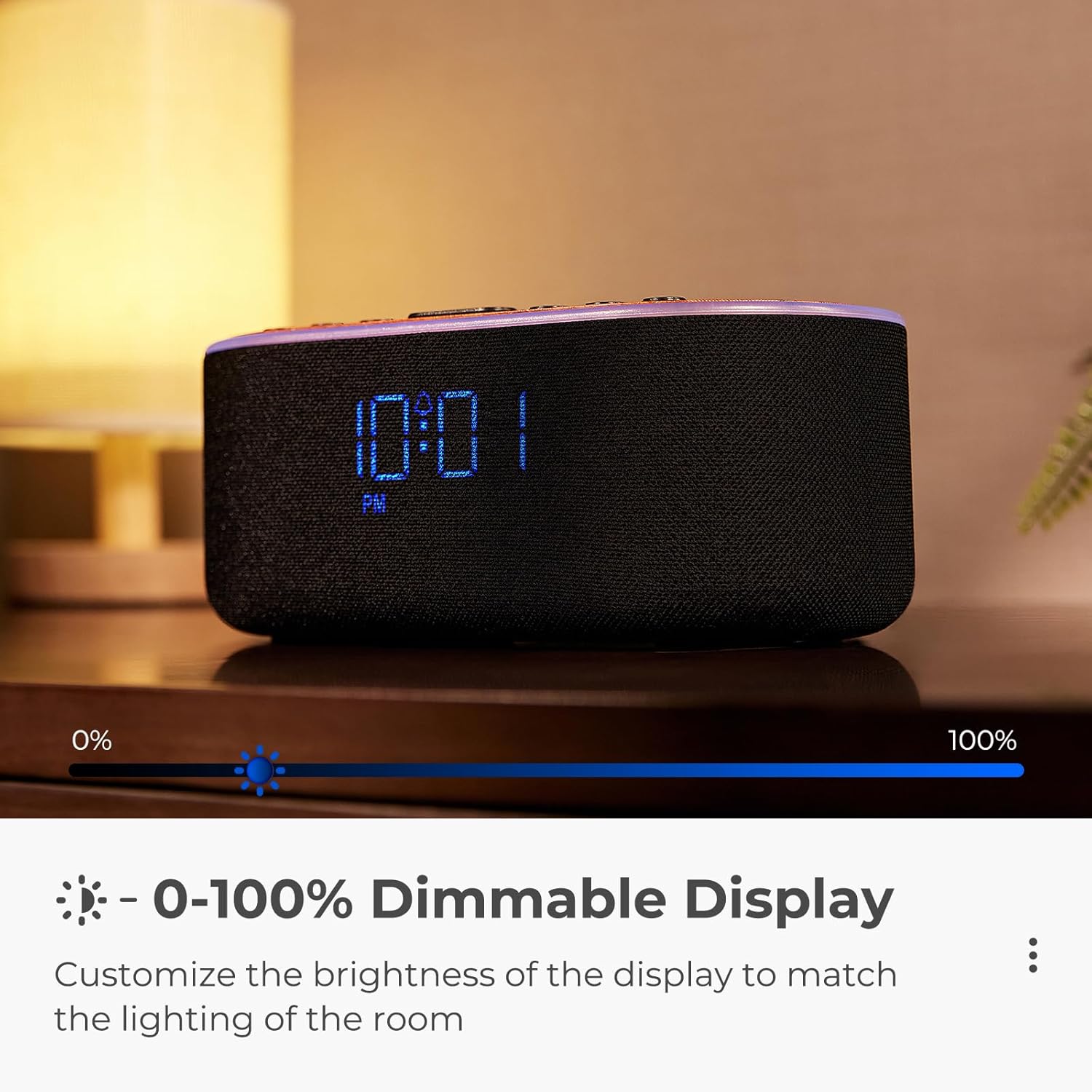 Uscce Alarm Clock with Bluetooth FM Radio and 10W Speaker