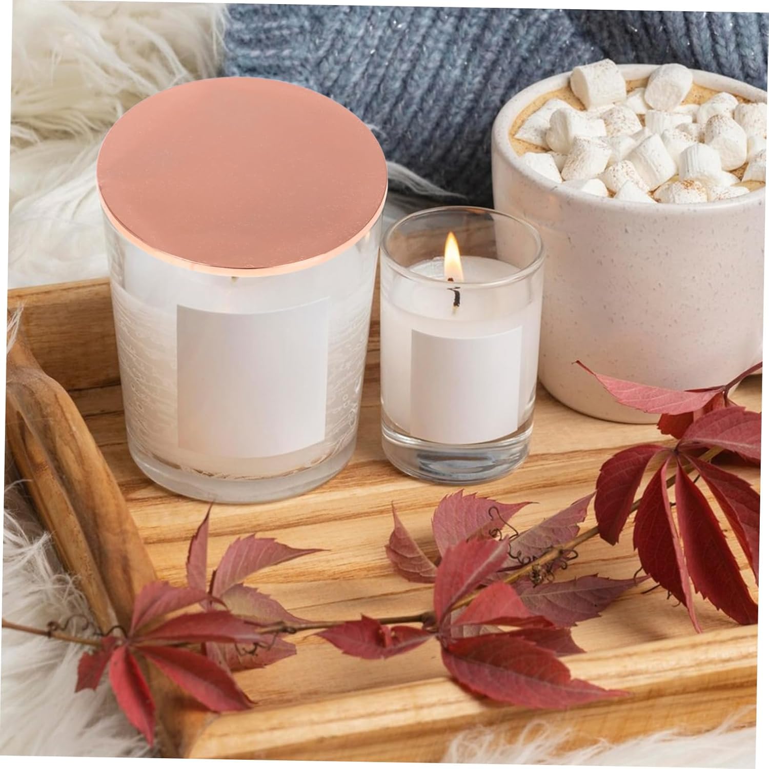 BESPORTBLE Zinc Alloy Candle Jar Lid Decorative Replacement Topper