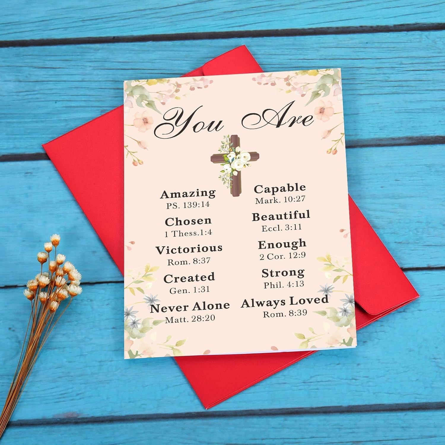 ZZP Baptism Card for Girl Confirmation Communion Gift