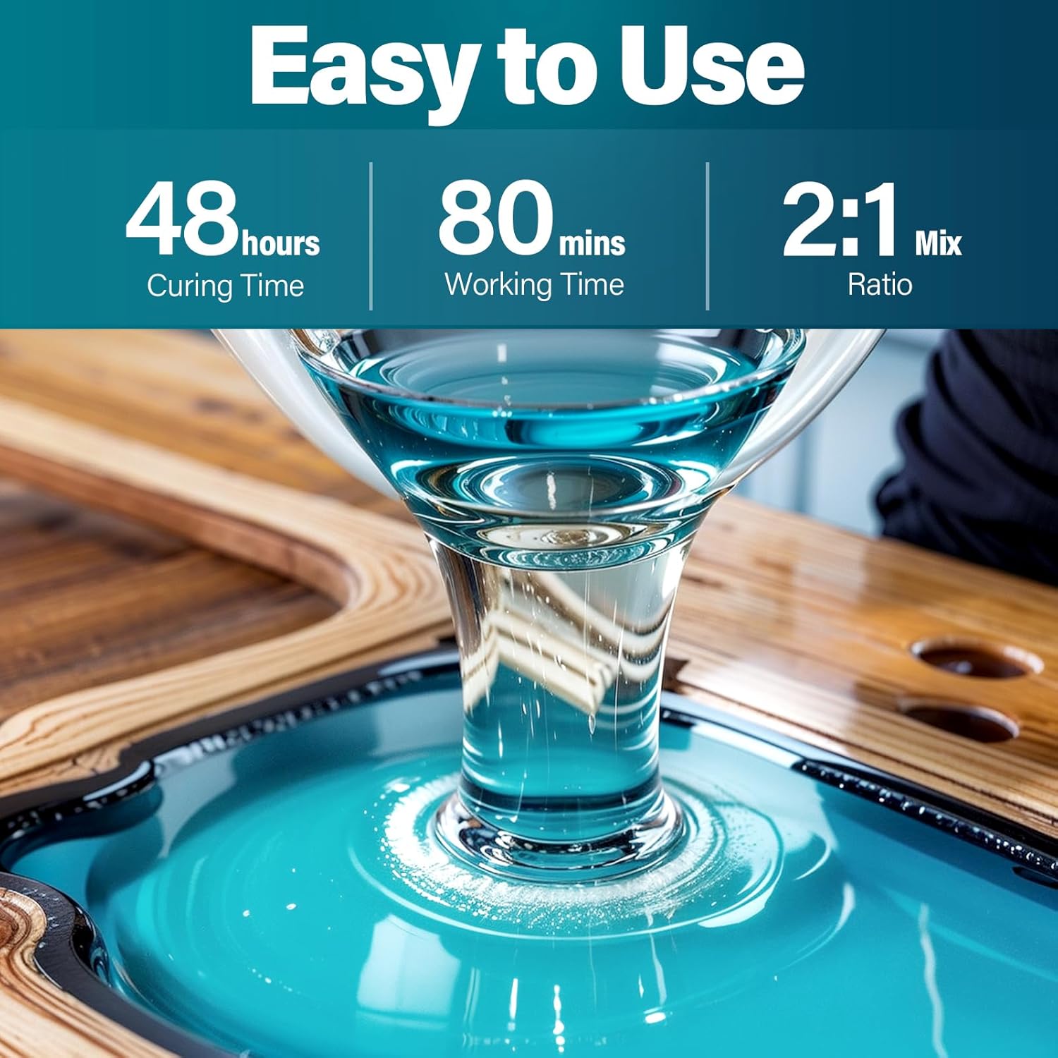 Deep Pour Epoxy Resin 15 Gallon Crystal Clear