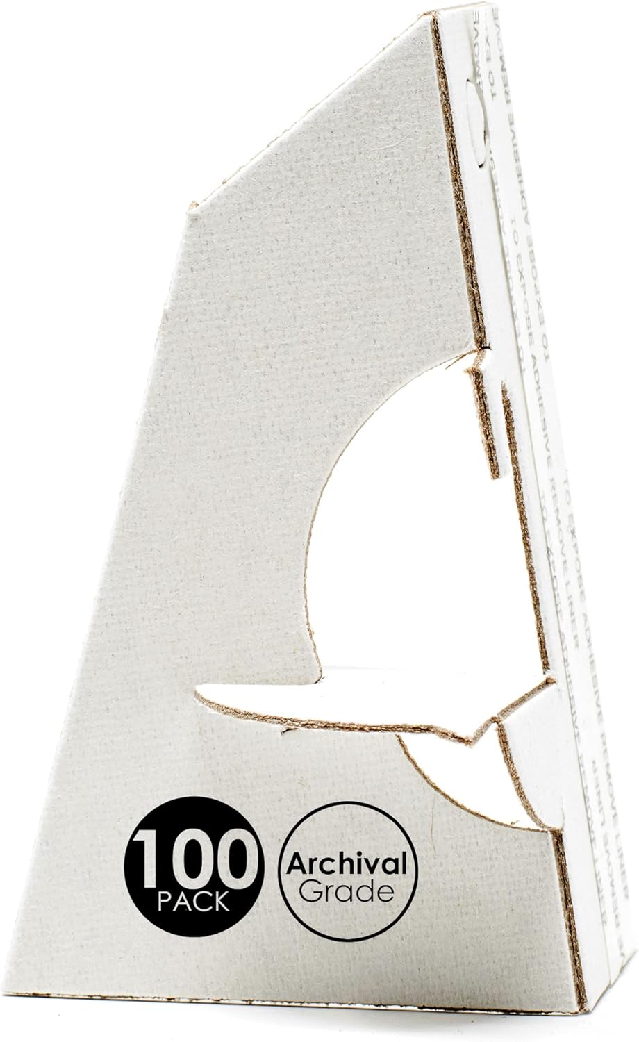 Golden State Art Self Stick Cardboard Easel Back Pack of 100 White
