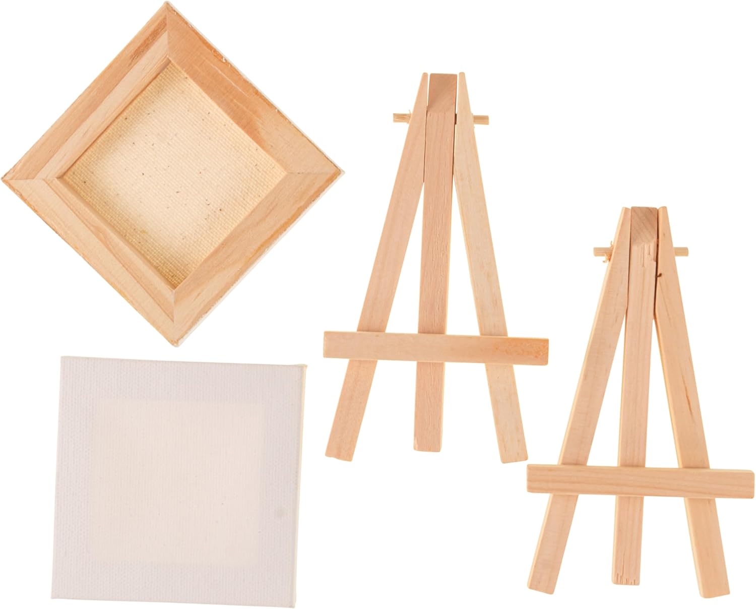 Hello Artist Party Pack Mini Canvas with Easel 4 Pieces