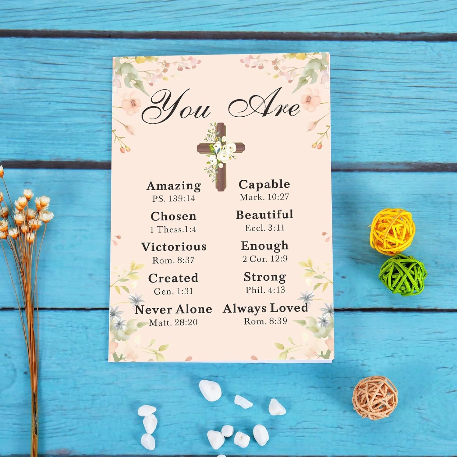 ZZP Baptism Card for Girl Confirmation Communion Gift