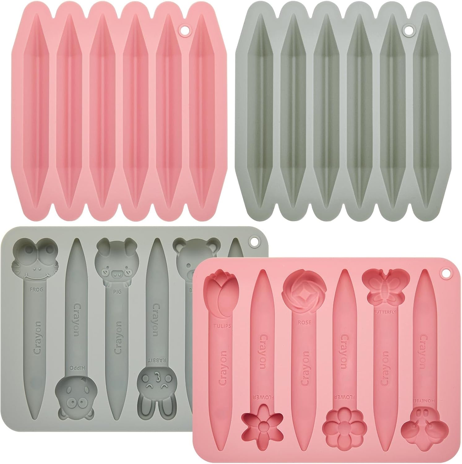 Tessco For You 4 Pack Assorted Crayon Molds
