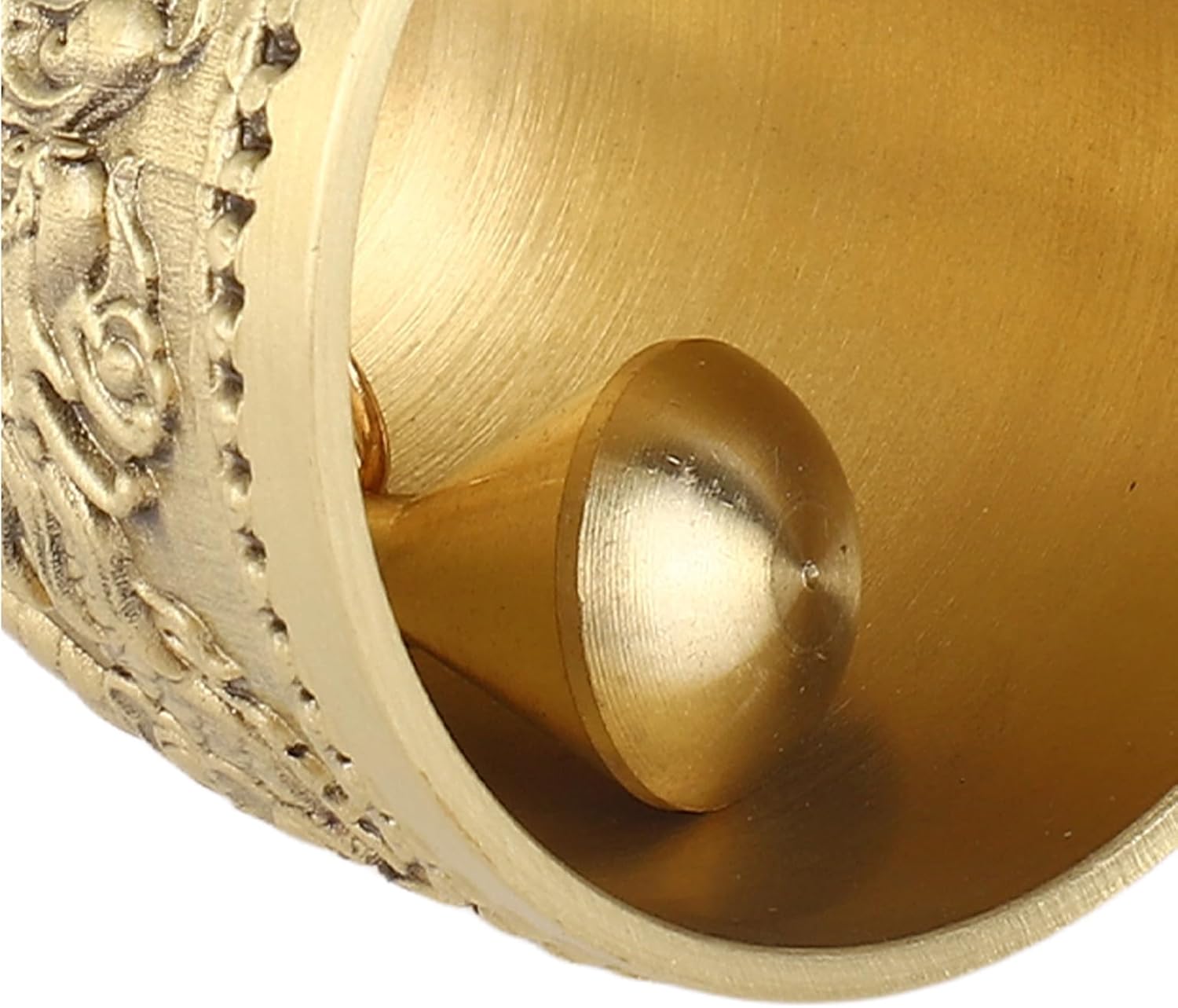 EBTOOLS Exquisite Engraved Brass Wedding Bell Call Bell Decorative Bell