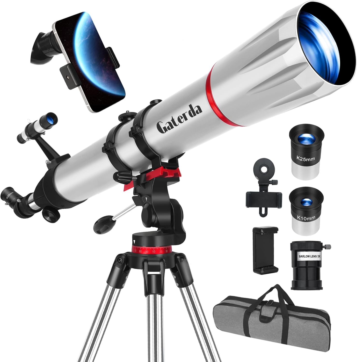 Gaterda 90mm Refractor Telescope for Adults